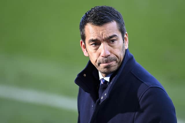 Rangers manager Giovanni van Bronckhorst is coming under intense pressure.