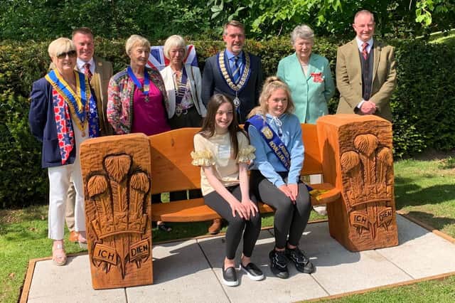 The town's own royalty, including two Lanimer Queens, attended the grand unveiling on Friday.