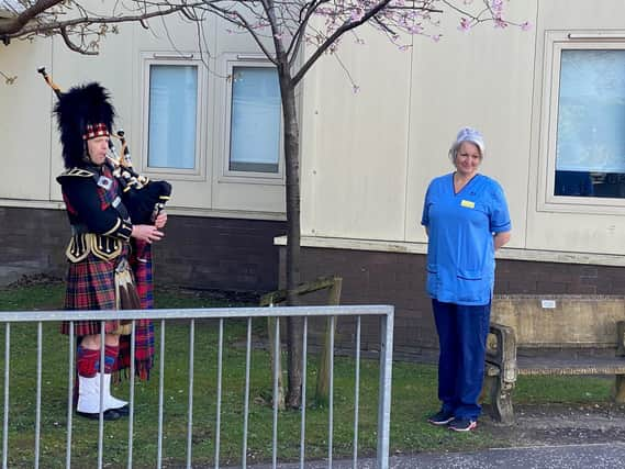 Retiring Motor Neurone Disease nurse Laura Cunningham, who got a very special send-off after more than 40 years in the job.