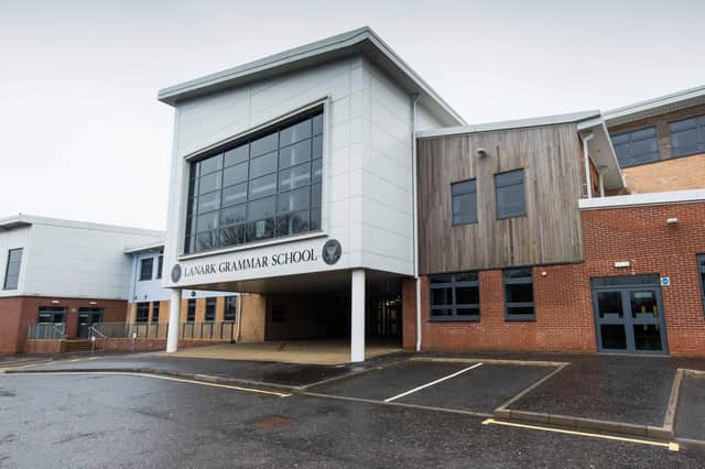 Covid-19 has been costly for education in South Lanarkshire and several secondary schools, including Lanark Grammar, have recorded several cases. (Pic: Sarah Peters)