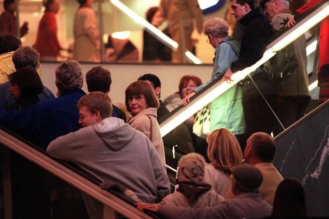 Around 100,000 people turned up when the shopping centre opened.