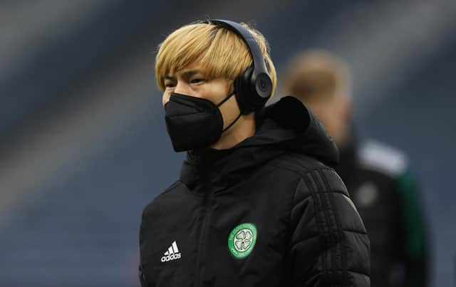 Celtic forward Kyogo Furuhashi.