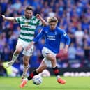 Rangers’ Todd Cantwell in action against Celtic’s Greg Taylor during the Scottish Gas Scottish Cup final at Hampden Park.