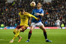 Rangers midfielder Ryan Jack in action during the 2-1 win over Sparta Prague in the Europa League. (Photo by Alan Harvey / SNS Group)