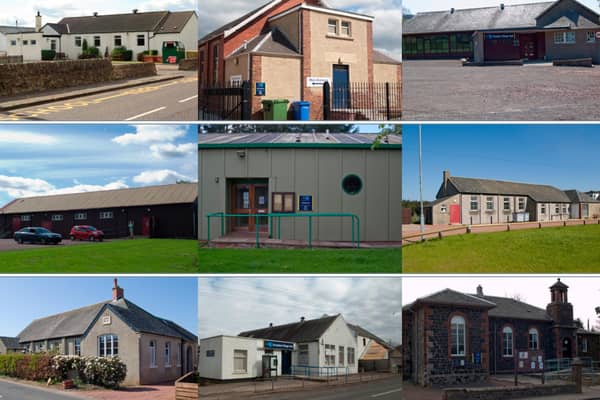 Just some of the village halls now set for closure throughout Clydesdale.
