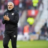 St Mirren manager Jim Goodwin before Saturday's cinch Premiership match between Heart of Midlothian and St Mirren at Tyncastle. (Photo by Ross Parker / SNS Group)