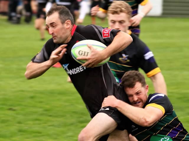 Hopefully Davy Reive and his Biggar mates will be back in action this Saturday (Pic courtesy of Biggar Rugby Club)
