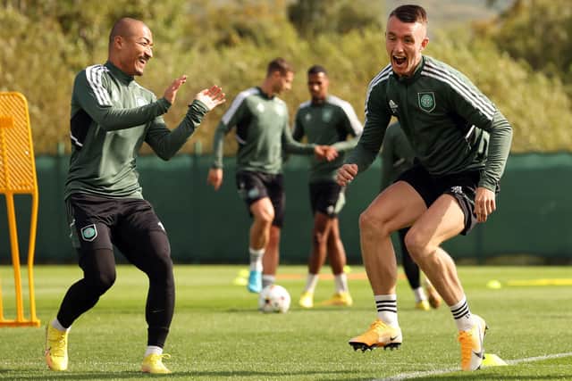 Daizen Maeda, left, and David Turnbull, right, have picked up injuries on international duty and could be unavailable for Celtic.