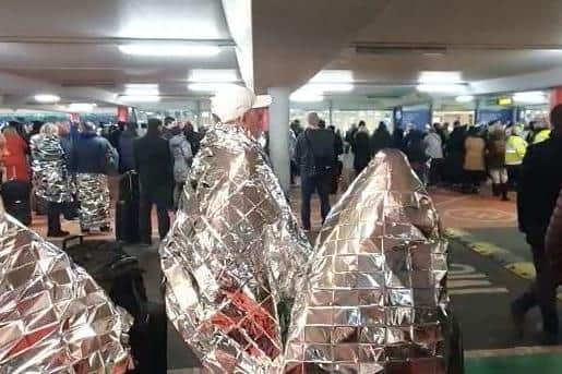 The scene at Glasgow Airport. Picture; John Devlin