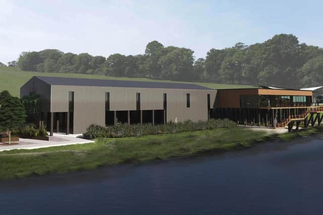 Proposed distillery site is accessed directly off the A72.