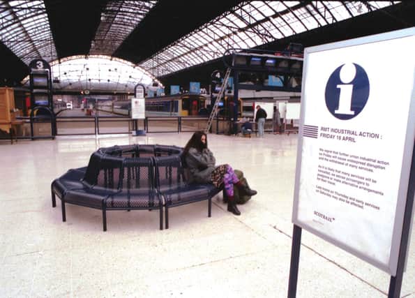 A quiet station in 1993.