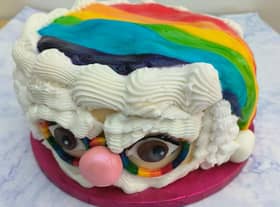 The traditional image of Father Christmas gets treated to a sweet colourful makeover