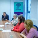 The Equalities Minister meets members of Sight Scotland's policy group.