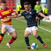 Partick Thistle's Aidan Fitzpatrick and Raith Rovers' Aidan Connolly in action during their teams' Scottish Championship at Firhill in Glasgow on Saturday (Photo by Mark Scates/SNS Group)