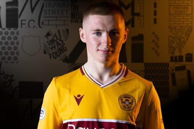 Ross Tierney has signed a three-and-a-half-year deal after leaving Bohemians (Pic courtest of Motherwell FC)