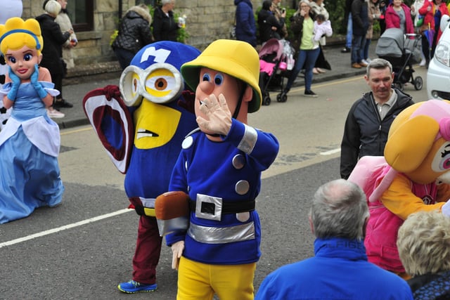 Okay, I'm taking a punt at it being a Minion and Fireman Sam - don't write in if I'm wrong please!