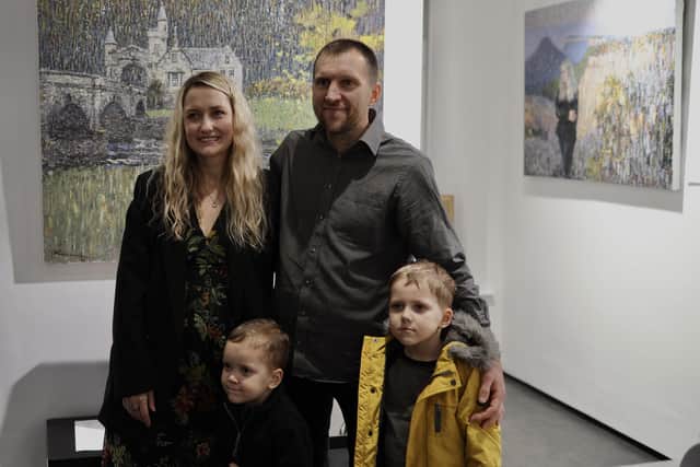 Roman and Alina Konstantinov were delighted to attend the launch with Yan (6) and four-year-old Martin.
