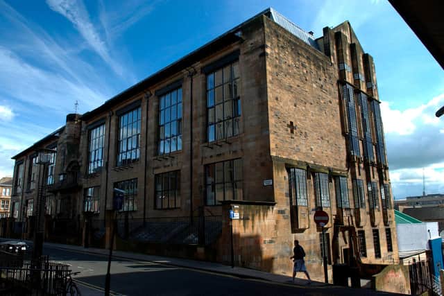 The Mackintosh Building at Glasgow School of Art was designed by Charles Rennie Mackintosh.