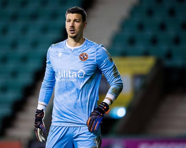Benjamin Siegrist in action for Dundee United. (Photo by Ross Parker/SNS Group via Getty Images)