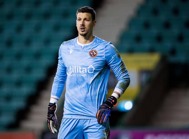 <p>Benjamin Siegrist in action for Dundee United. (Photo by Ross Parker/SNS Group via Getty Images)</p>