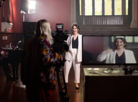 Behind the scenes of Live in South Lanarkshire at Rutherglen Town Hall with Margo Arsane.
