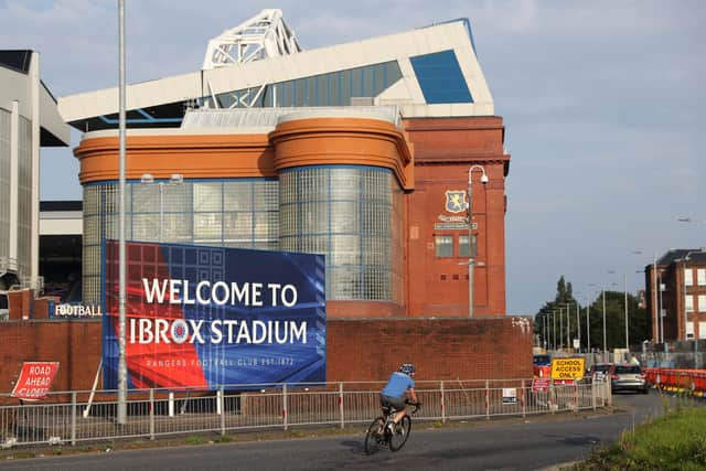 Ibrox, the home of Rangers FC.