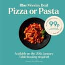 Enjoy 99p meal at Prezzo this Blue Monday, 20th January 2025