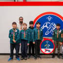 Scouts at Speedy Hire Depot