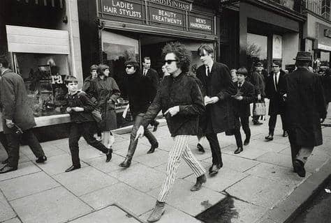 Photographer Barry Feinstein captured Bob Dylan walking along Princes Street in May 1966.