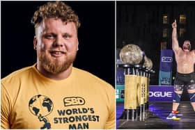 Tom Stoltman was the first Scotsman to ever win the World's Strongest Man competition (Twitter)