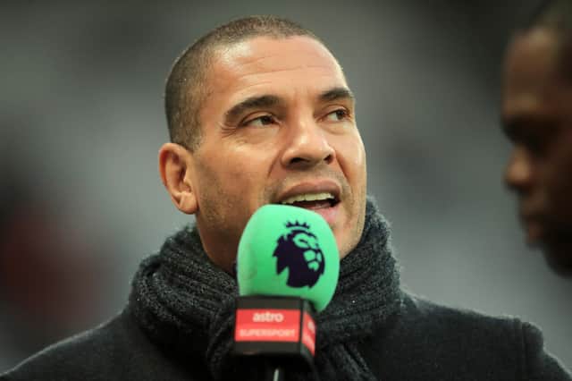 Collymore, who scored 110 goals in 237 career games, said De Zerbi still has a lot of ‘hard work ahead of him’ in order to qualify for European football next year. (Photo by Marc Atkins/Getty Images)