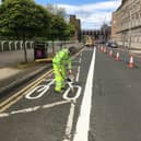 Glasgow is among councils creating new cycle lanes.