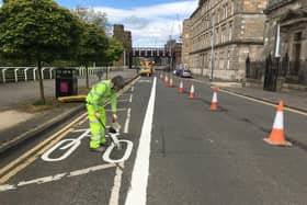Glasgow is among councils creating new cycle lanes.
