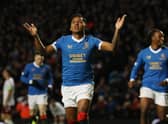 Alfredo Morelos scored his 28th European goal for Rangers in their 4-2 win over Borussia Dortmund in Germany on Thursday. (Photo by Ian MacNicol/Getty Images)