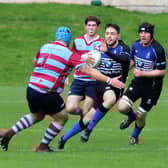 Action from Saturday's derby clash in Tennent's West Division 2 (Pic by Elaine Neilson)