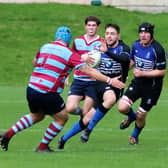 Action from Saturday's derby clash in Tennent's West Division 2 (Pic by Elaine Neilson)