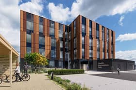 CGI of Health Innovation Hub in Glasgow