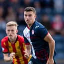 Dylan Tait in action for Raith Rovers during a cinch Championship match against Partick Thistle at Stark's Park