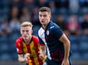 Dylan Tait in action for Raith Rovers during a cinch Championship match against Partick Thistle at Stark's Park