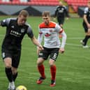 Peterhead skipper Scott Brown capped a fine display against Clyde with his side's second goal (pic: Craig Black Photography)