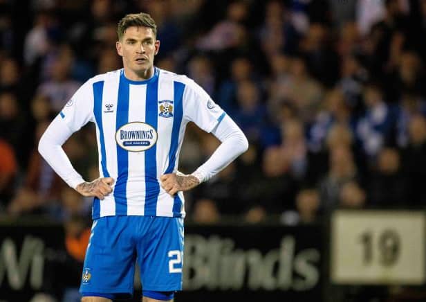 <p>Kilmarnock can guarantee a place in the knockout stage with a win over Stenhousemuir this weekend.  (Photo by Ross MacDonald / SNS Group)</p>