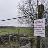 Slurry and waste has been dumped on a public walkway enjoyed by walkers at Birdston