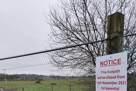 Slurry and waste has been dumped on a public walkway enjoyed by walkers at Birdston