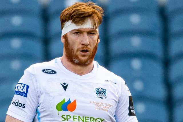 Rob Harley in action for Glasgow Warriors . (Photo by Glasgow Warriors/SNS)