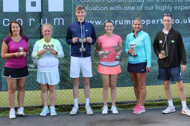 Senior winners from Bearsden Lawn Tennis Club