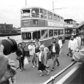 Vernon Smith was the 1,000,000th passenger on the Glasgow Garden Festival Tram, August 1988.