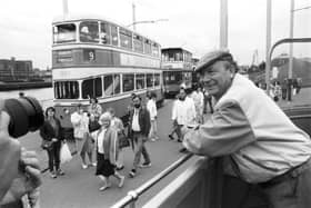 Vernon Smith was the 1,000,000th passenger on the Glasgow Garden Festival Tram, August 1988.