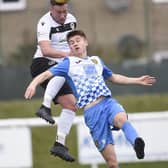 Cameron Breadner (right) in action earlier in his career (Pic by Greg Macvean)