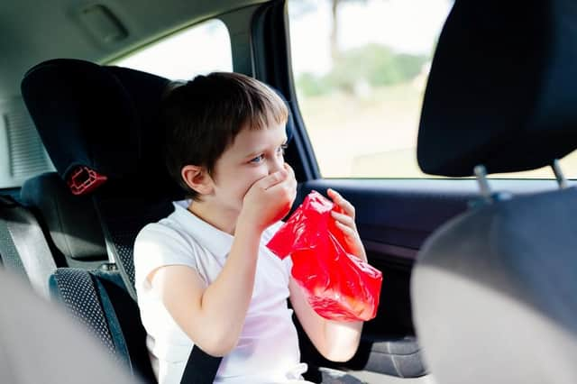 Children are particularly susceptible to car sickness