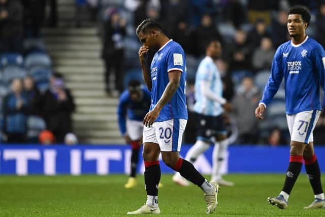 Rangers' Alfredo Morelos is subbed off against Dundee (Photo by Rob Casey / SNS Group)